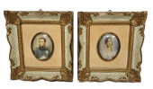 PAIR OF VINTAGE PORTRAIT MINIA