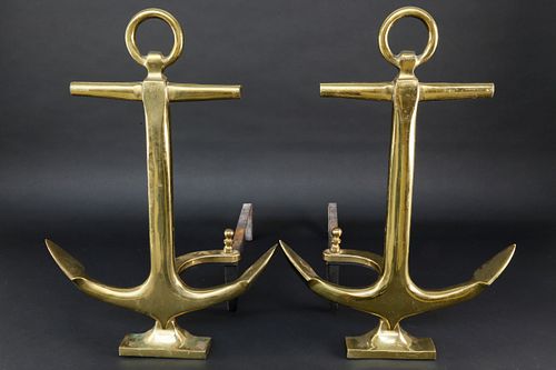 PAIR OF VINTAGE PURITAN BRASS