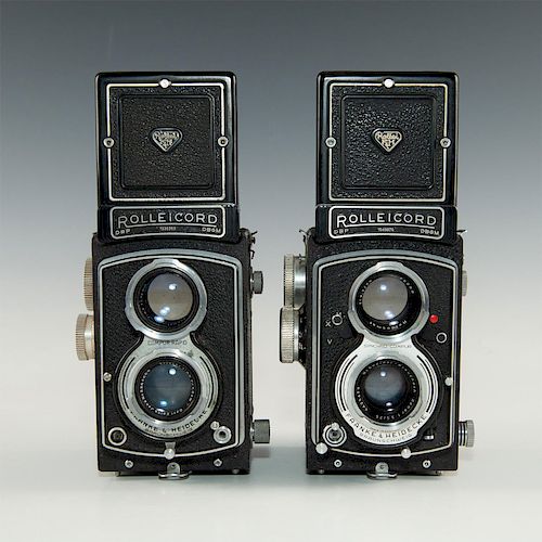 PAIR OF VINTAGE ROLLEICORD TLR FILM
