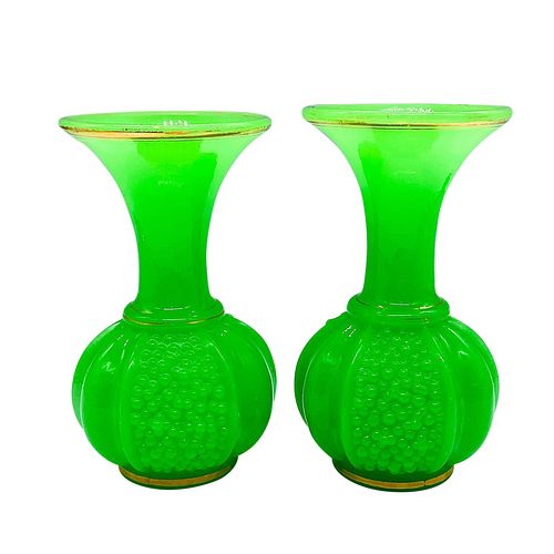 PAIR OF VINTAGE SAINT LOUIS STYLE