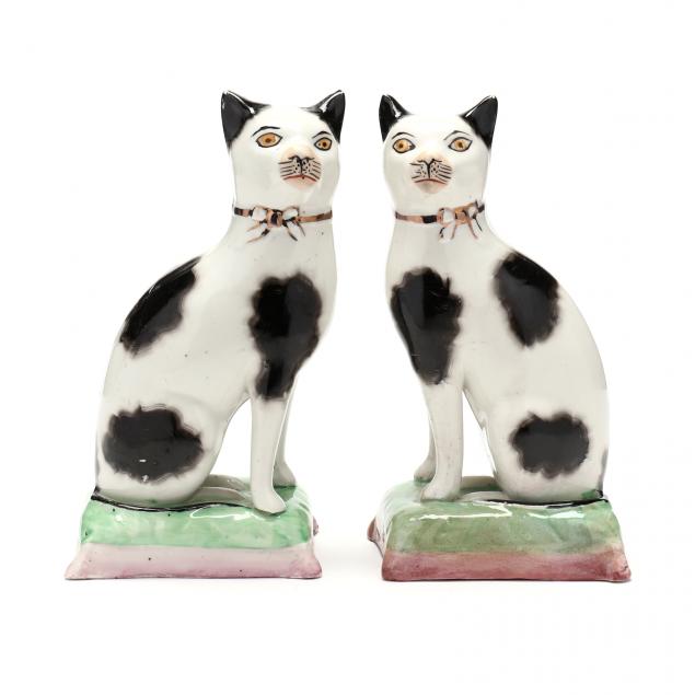 PAIR OF VINTAGE STAFFORDSHIRE