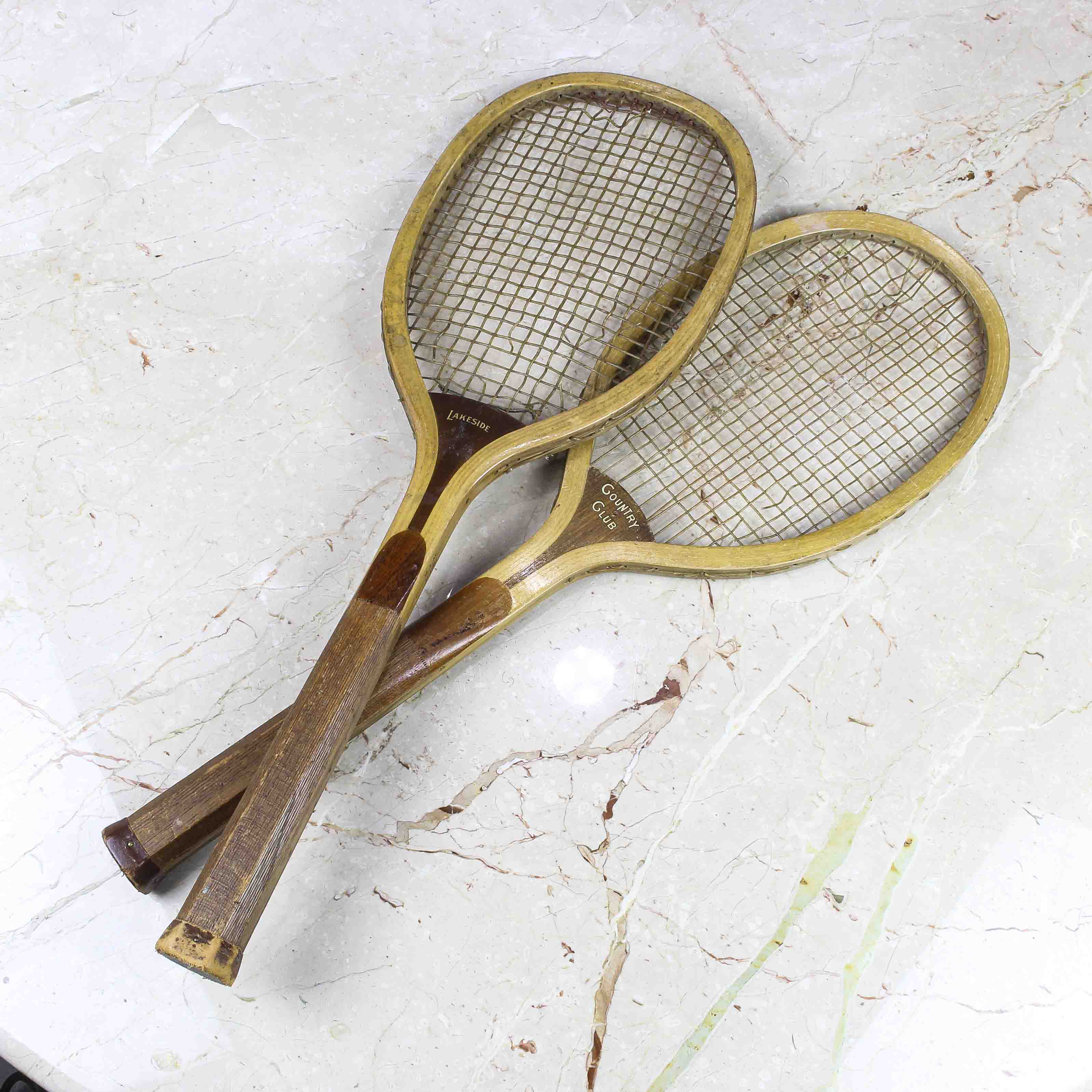 PAIR OF VINTAGE TENNIS RACKETS Pair