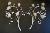 PAIR OF VINTAGE WHITE PAINTED