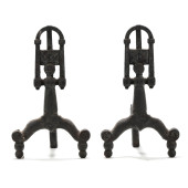 PAIR OF VIRGINIA MASONIC CAST