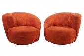 PAIR OF VLADIMIR KAGAN NAUTILU