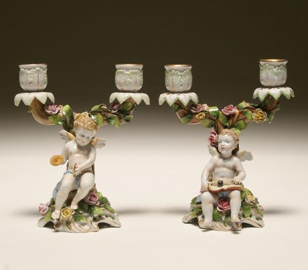 Pair of Von Schierholz porcelain