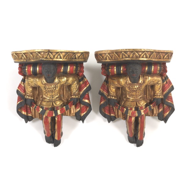 PAIR OF WALL SCONCES  12 x 10 x 6