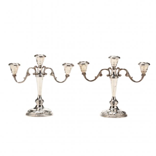 PAIR OF WALLACE GRAND BAROQUE