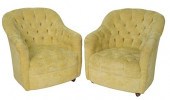 PAIR OF WARD BENNETT LOUNGE CH