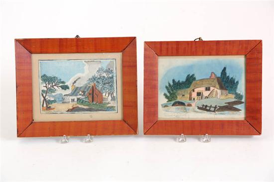 PAIR OF WATERCOLORS BY MARIA HYDE