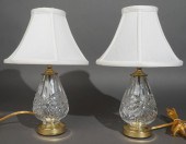 PAIR OF WATERFORD CRYSTAL BOUD