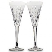 PAIR OF WATERFORD CRYSTAL CHAM
