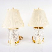 PAIR OF WATERFORD CRYSTAL GLAN
