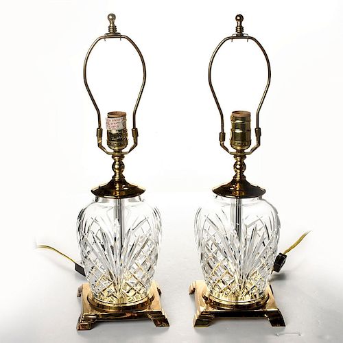 PAIR OF WATERFORD CRYSTAL