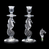 PAIR OF WATERFORD CRYSTAL  SEA