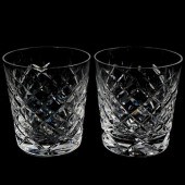 PAIR OF WATERFORD CRYSTAL WHIS