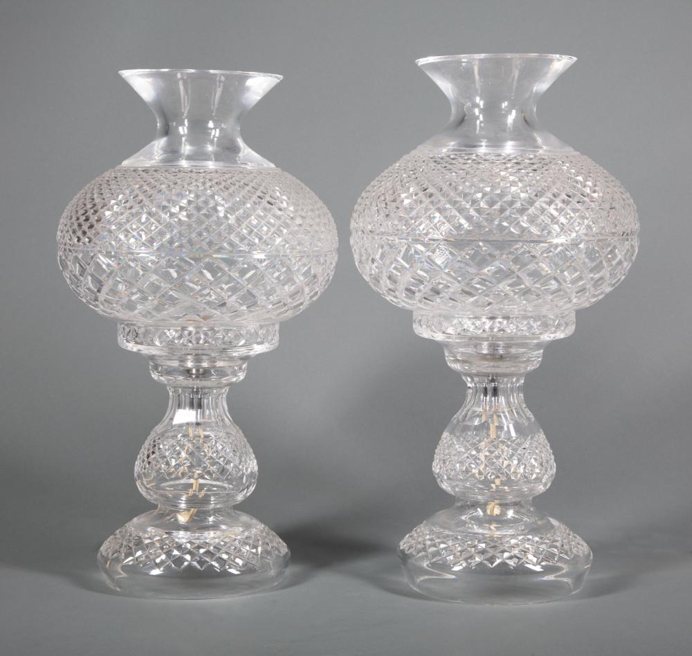 PAIR OF WATERFORD CUT CRYSTAL