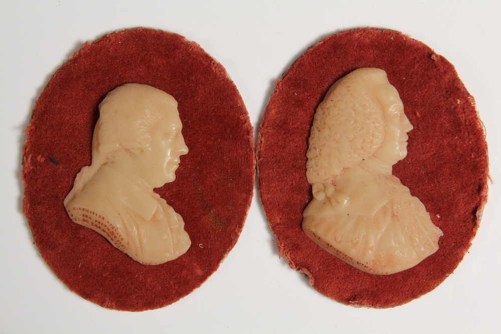 PAIR OF WAX PROFILE RELIEF