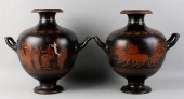 PAIR OF WEDGWOOD BLACK BASALT