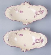 PAIR OF WEDGWOOD CREAMWARE PUC