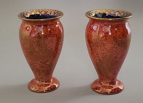 PAIR OF WEDGWOOD GLAZED PORCELAIN