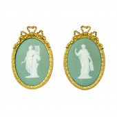 PAIR OF WEDGWOOD JASPERWARE PL