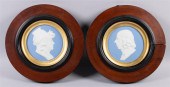 PAIR OF WEDGWOOD LIGHT-BLUE SO