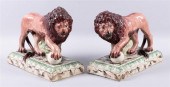 PAIR OF WEDGWOOD PEARLWARE STA