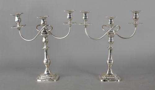 Pair of weighted sterling silver