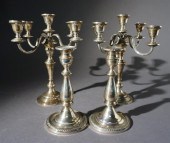PAIR OF WEIGHTED STERLING SILV