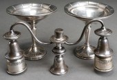 PAIR OF WEIGHTED STERLING SILV
