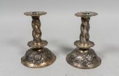 PAIR OF WEIGHTED SWEDISH SILVE