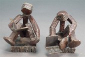 PAIR OF WELDED AND SCULPTED RA