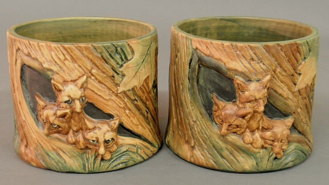 Pair of Weller pottery