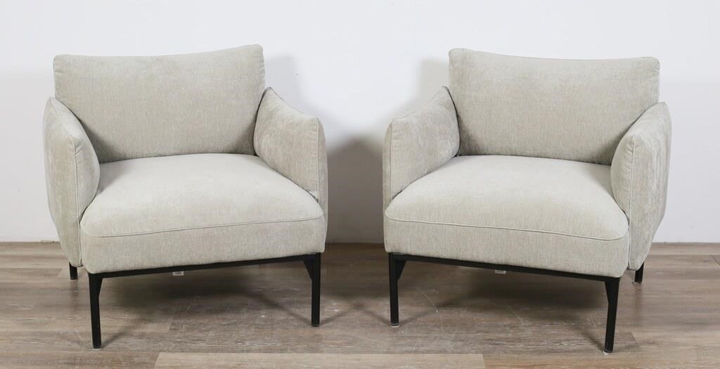 PAIR OF WEST ELM CONTEMPORARY