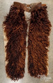 PAIR OF WESTERN BUFFALO HIDE C