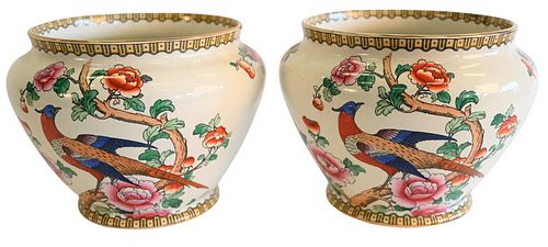 PAIR OF WHIELDON WARE F. WINKLE &