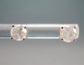 PAIR OF WHITE-GOLD AND DIAMOND