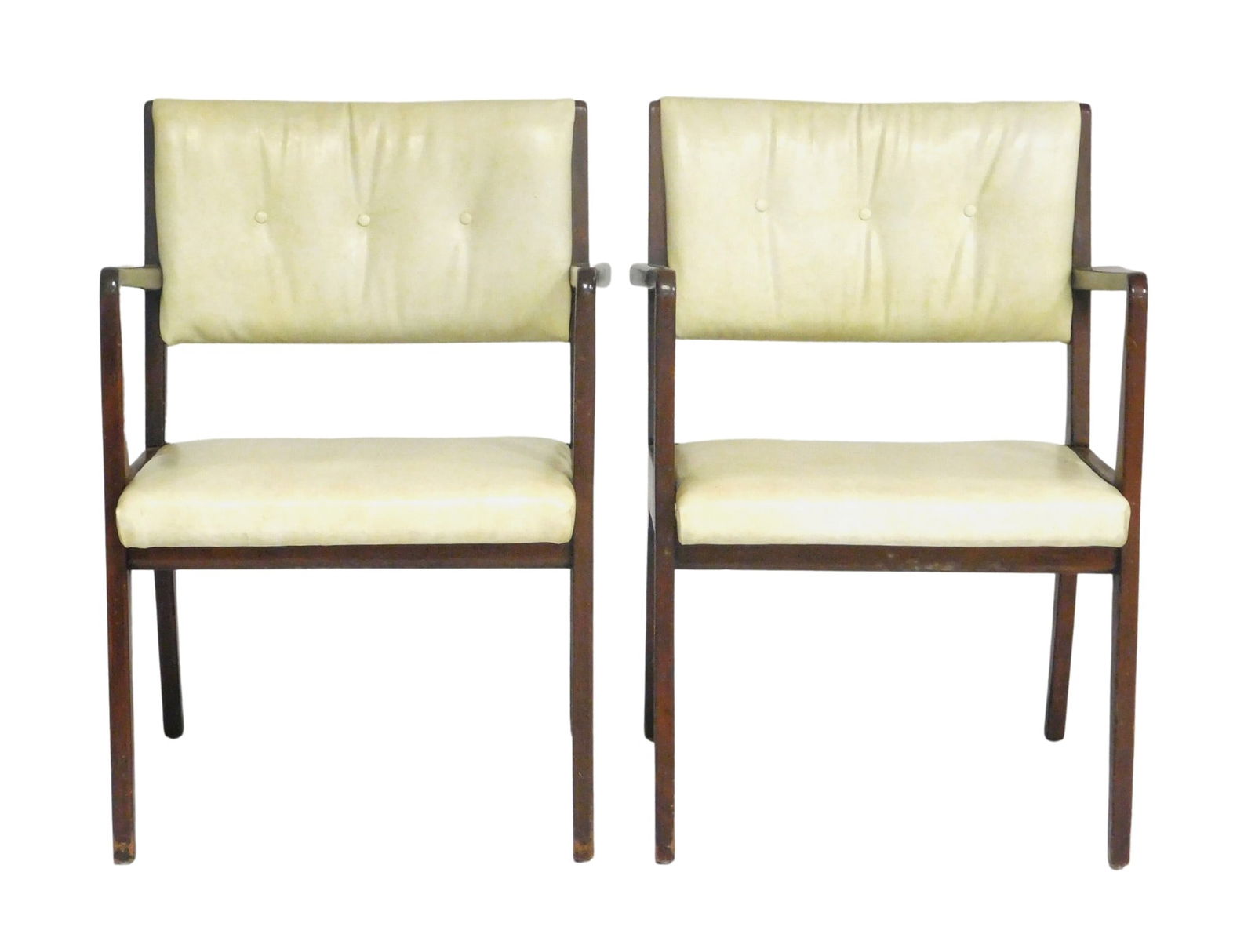 PAIR OF WHITE MID-CENTURY MODERN