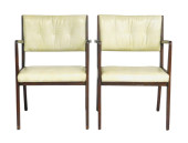 PAIR OF WHITE MID-CENTURY MODE