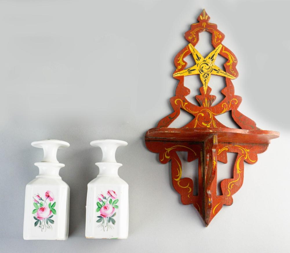 PAIR OF WHITE PORCELAIN SCENT