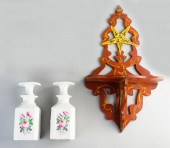 PAIR OF WHITE PORCELAIN SCENT