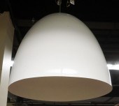 PAIR OF WHITE SPUN ALUMINUM CO