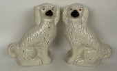 PAIR OF WHITE STAFFORDSHIRE SP