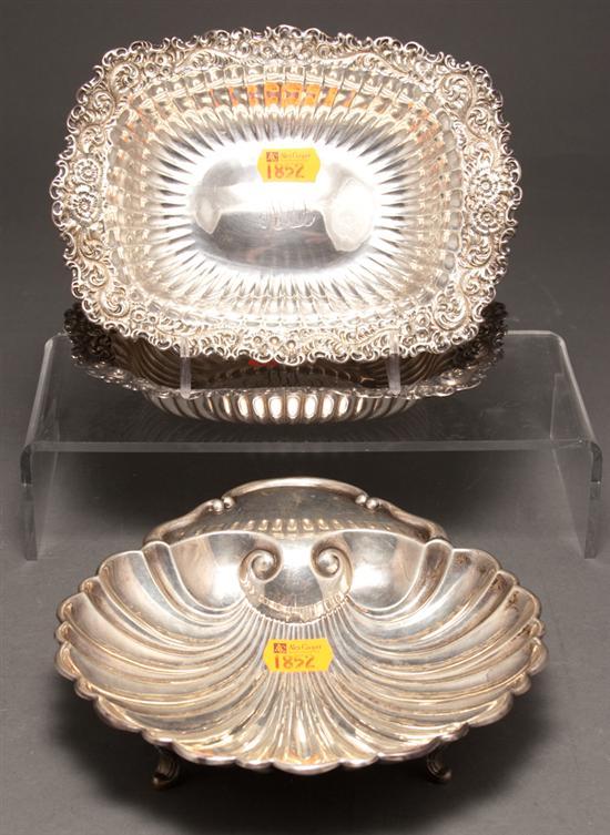 Pair of Whiting repousse silver