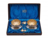 PAIR OF WHITING SILVER AND GIL