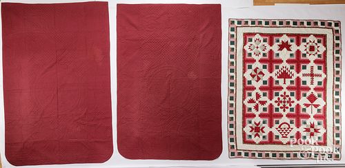PAIR OF WHOLE CLOTH QUILTSPair of