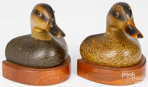 PAIR OF WILDFOWLER DUCK DECOY