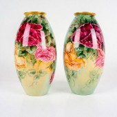 PAIR OF WILLETS BELLEEK PORCEL