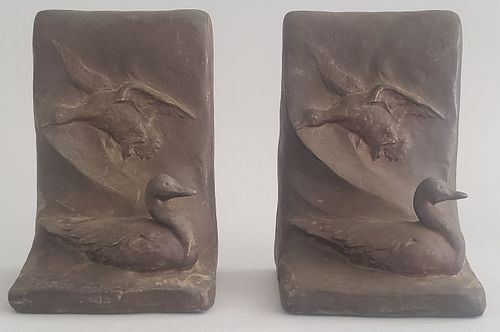 PAIR OF WILLIAM B. TALLMAN PATINA